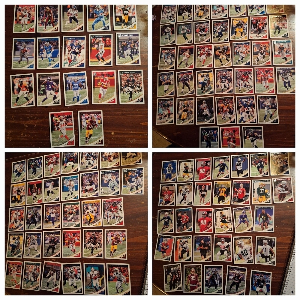 2018 DONRUSS FOOTBALL CARD LOT OF 152 CARDS